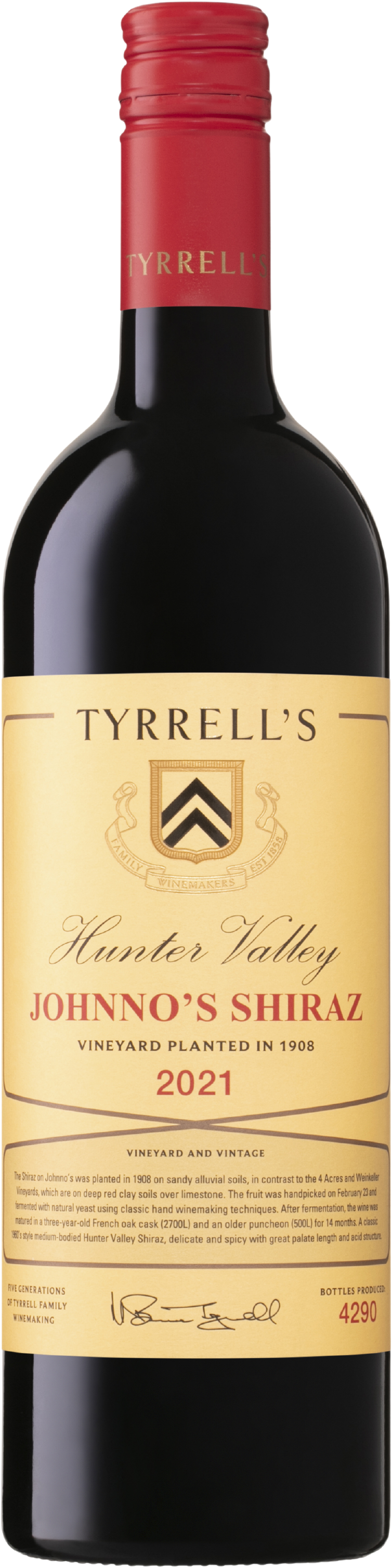 Tyrrell’s Wines Johnno's Shiraz 2021